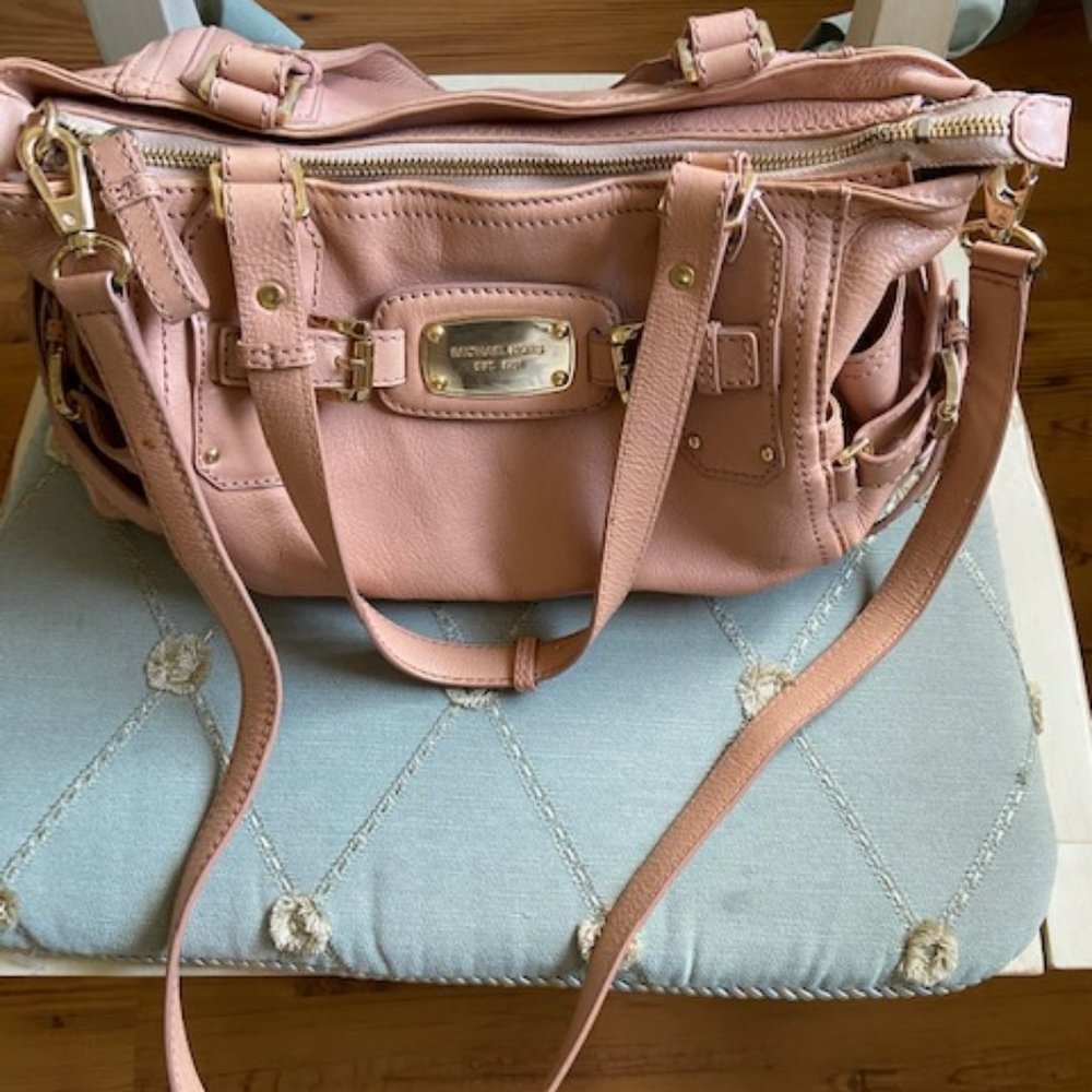 Vintage  Michael Kors Leather Salmon Pink Satchel